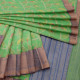 Exclusive Pista Green Embroidered Tussar Saree 